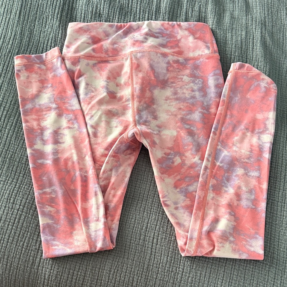 Athleta girl Pink Tie-Dye Kids Leggings